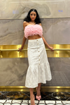 Cotton Blooms Midi Skirt